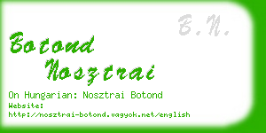 botond nosztrai business card